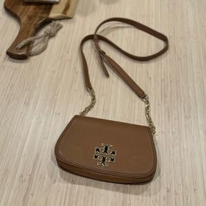 Tory Burch Britten Mini Leather Crossbody Bag